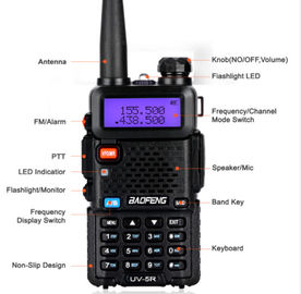 VHF/UHF136-174Mhz&400-520Mhz Two Way Radio / Handheld Dual Band Walkie Talkie