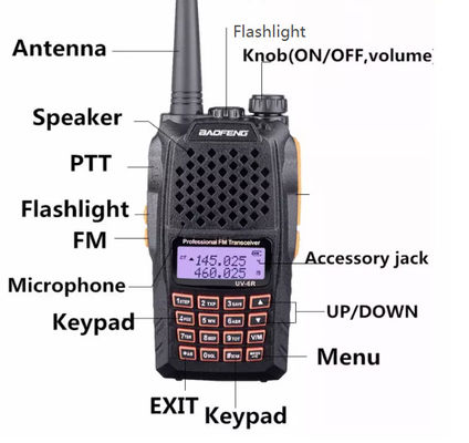 5W Outdoor Professional Dual Band Two Way Radio